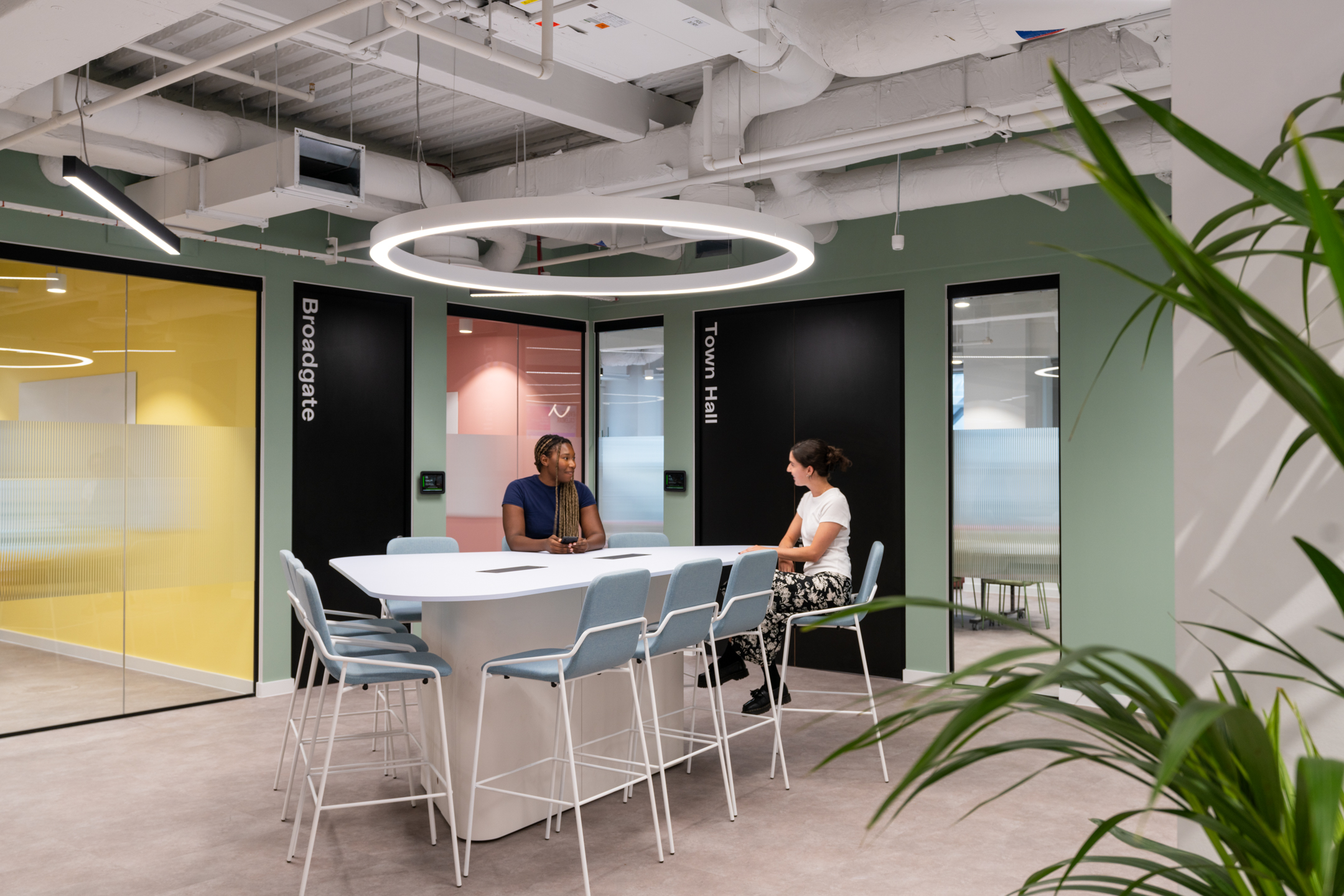 How Relocating Your Office Can Benefit Employee Health and Wellbeing Modus designed Huckletree Bishopgate workspace.