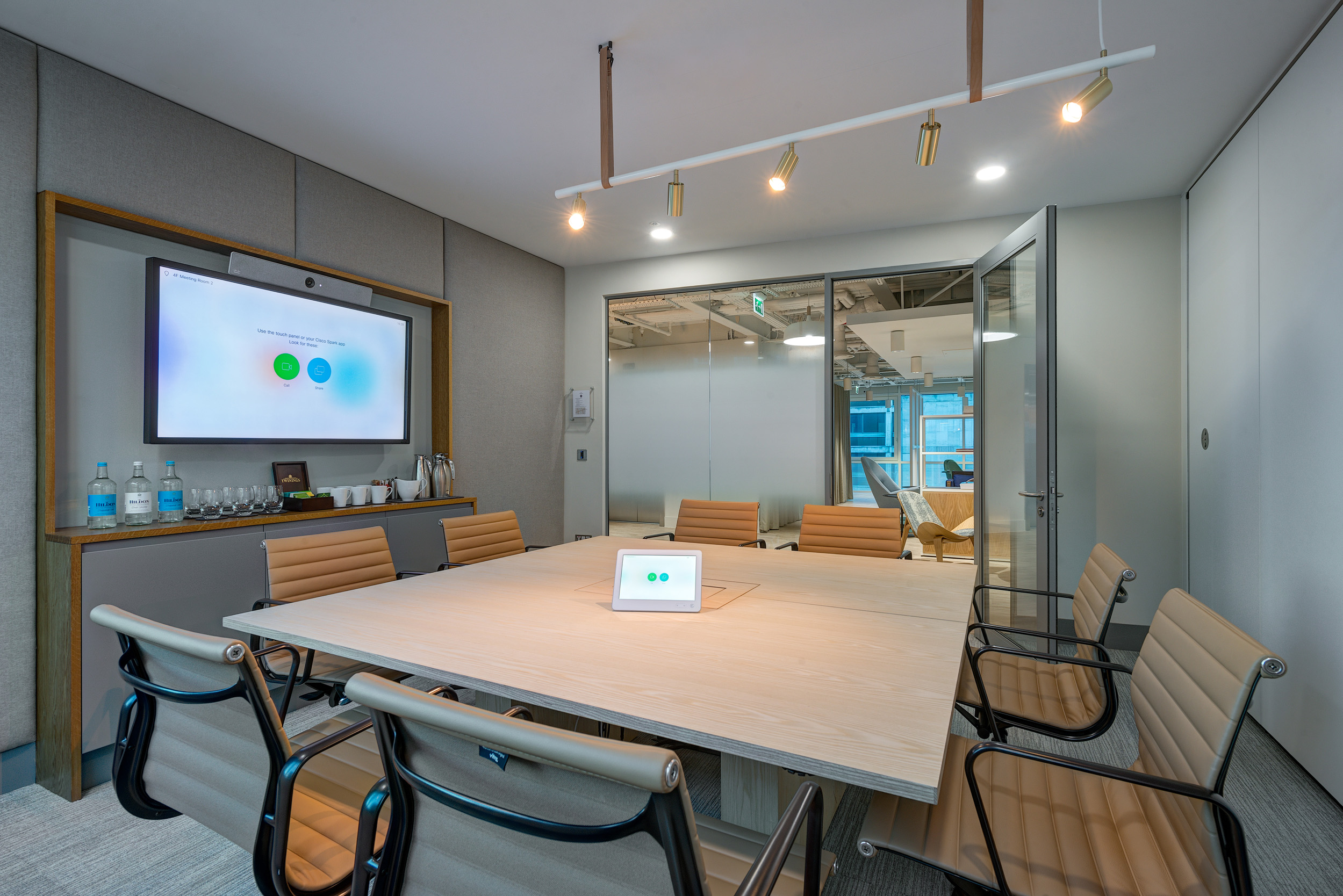 Vitruvian Partners modern, tech-enabled meeting room, designed for efficient collaboration and equipped with state-of-the-art video conferencing facilities.