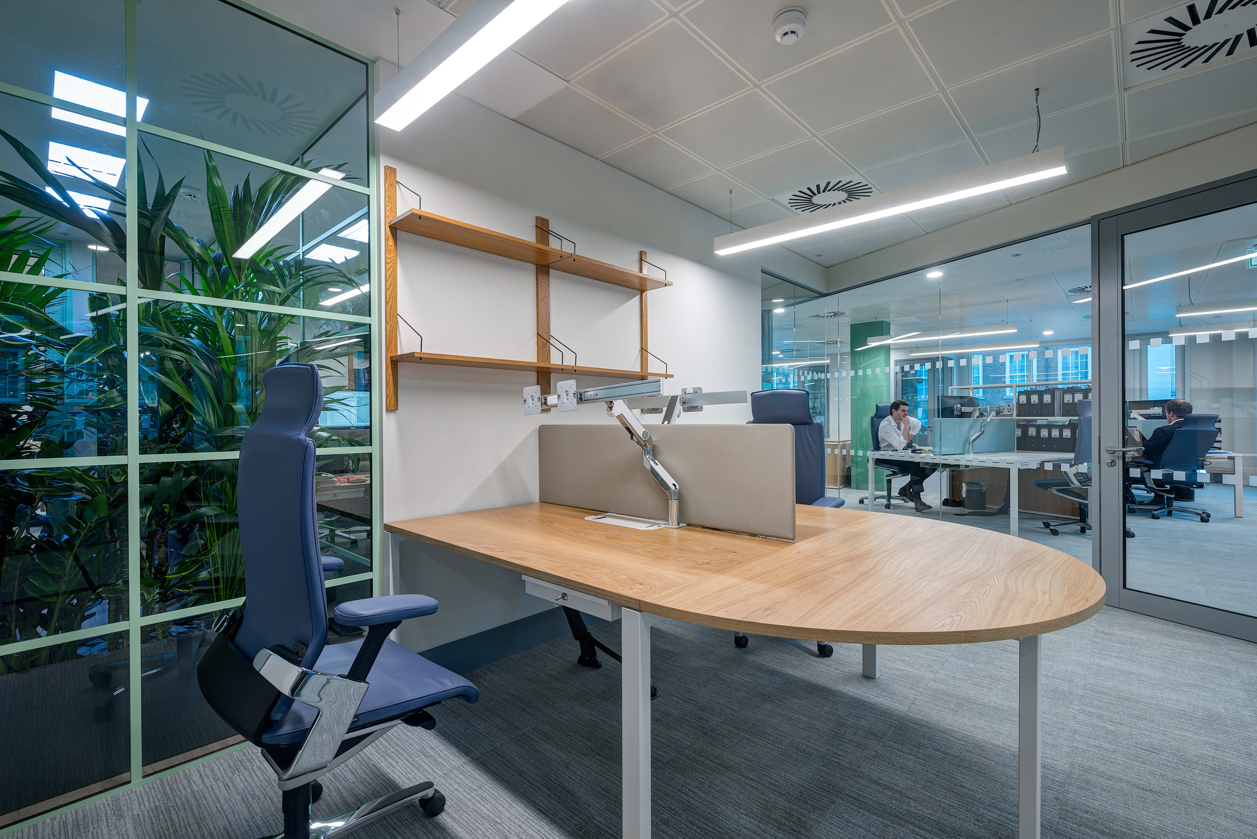 Vitruvian Partners private office featuring ergonomic seating and ample natural light, ideal for focused work and one-on-one meetings.