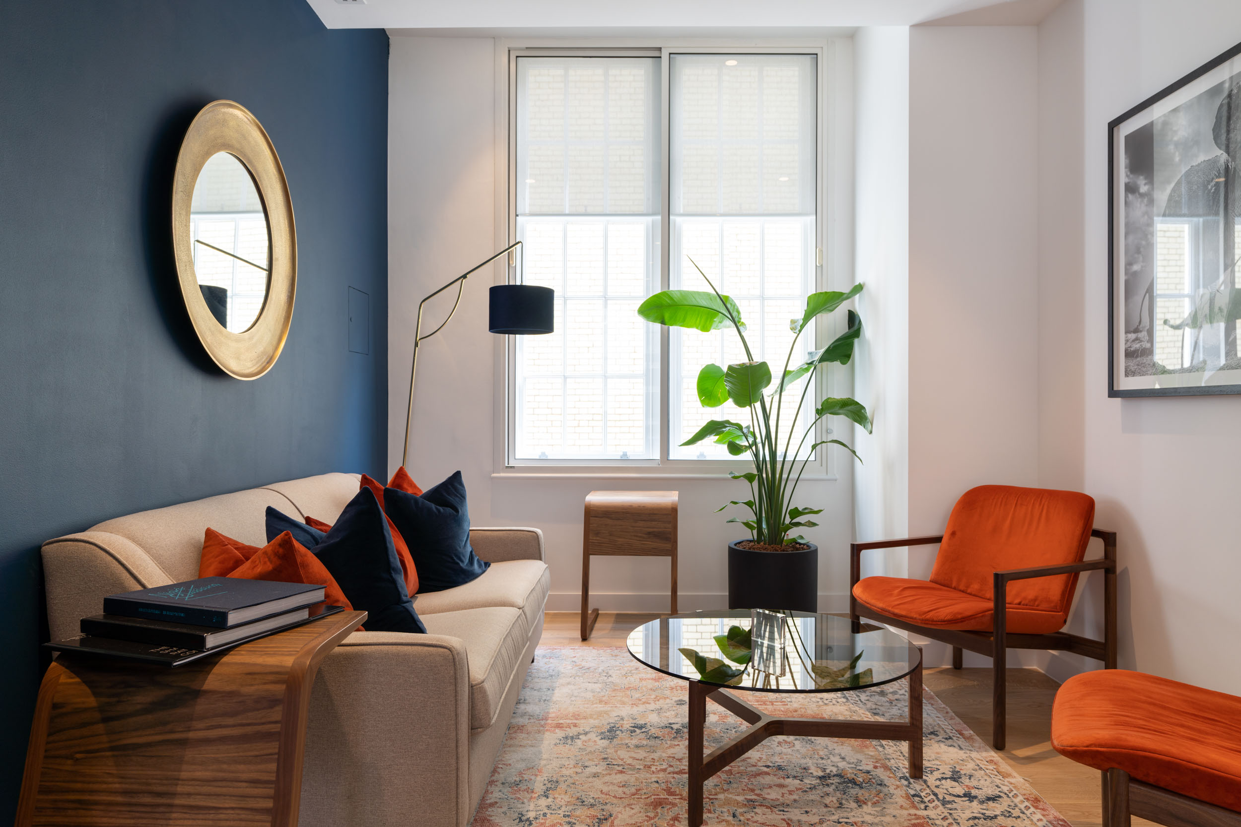 A private, relaxed meeting area at the Weatherbys office, blending a contemporary design with a comfortable, homely feel.